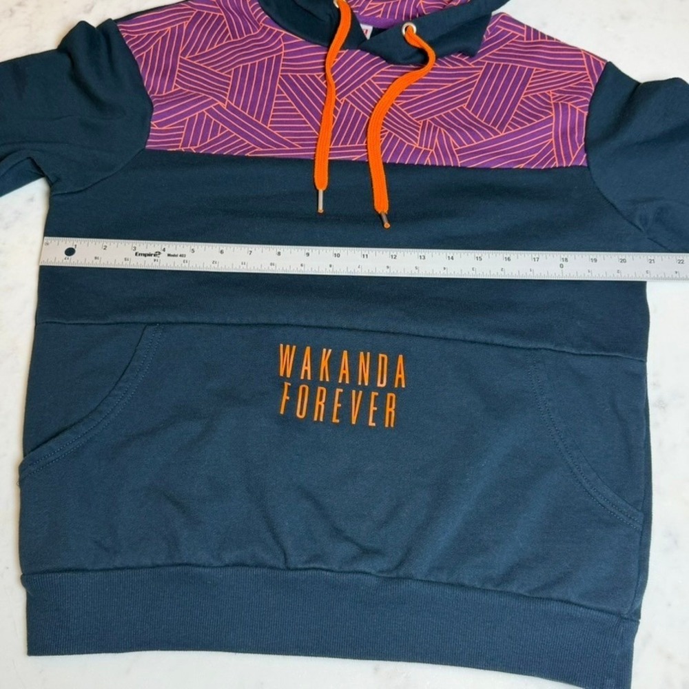 Marvel Black Panther Wakanda Forever Hoodie Disney Parks Black Small S - Picture 7 of 10